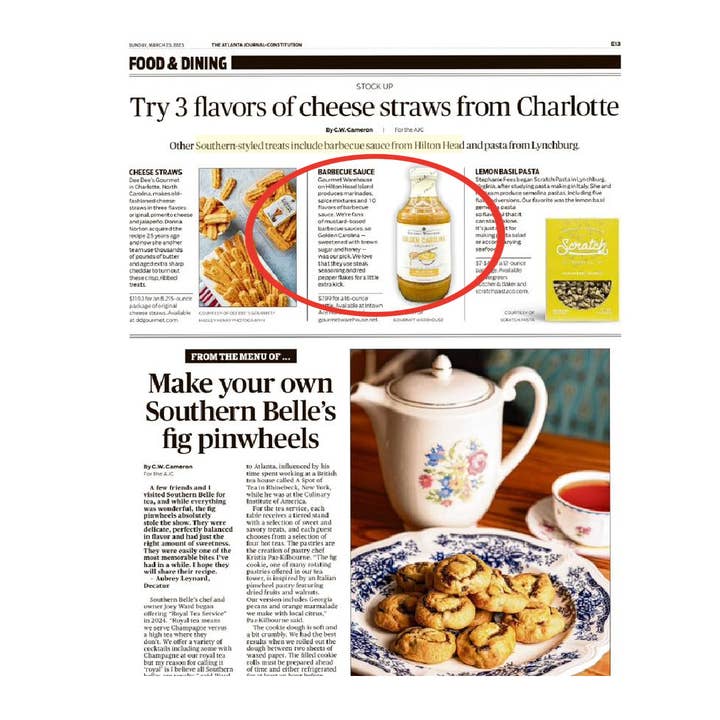 Gourmet Warehouse Brands - Wholesale BBQ Sauce - Gourmet Warehouse Golden Carolina BBQ Sauce11