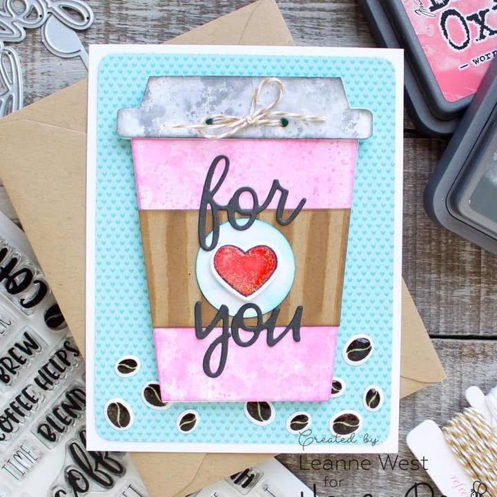 Coffee Cup Gift Card Holder - Honey Cuts - Stand-Alone Dies for wholesale by Honey Bee Stamps