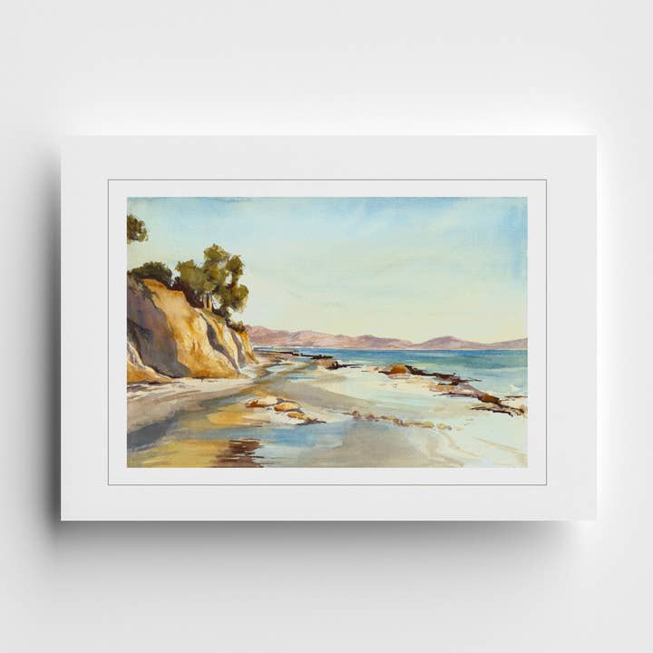 Groetenkaart met Kustlijntrappen voor wholesale door Kelly Clause Art