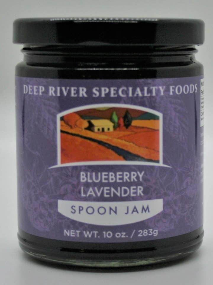 Confiture à la cuillère aux myrtilles et à pour la vente par Deep River Specialty Foods, LLC