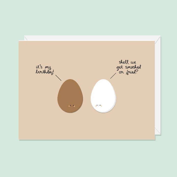 Smashed or Fried | Wenskaart voor wholesale door Paper Hearts™