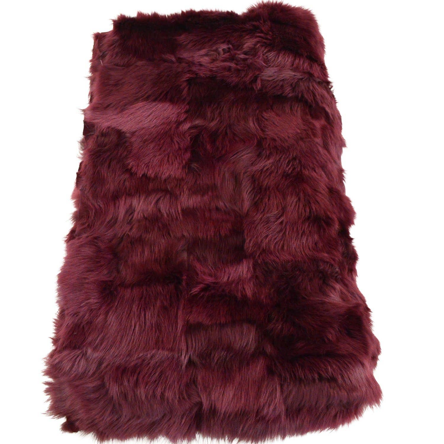 Wildash London - Wholesale Throw blanket - Bordeaux Toscana Shearling Throw | Rug | 130cm x 160cm3