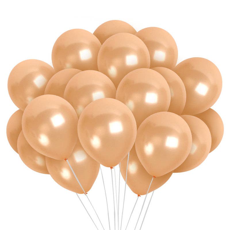 Treasures Gifted - Wholesale Balloon - Pearl Champagne Balloons - 12 Inch Latex Balloons0