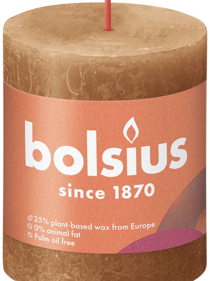 Vela Rústica Shine 80/68 Spice Brown para venta al por mayor de Sfeerpunt