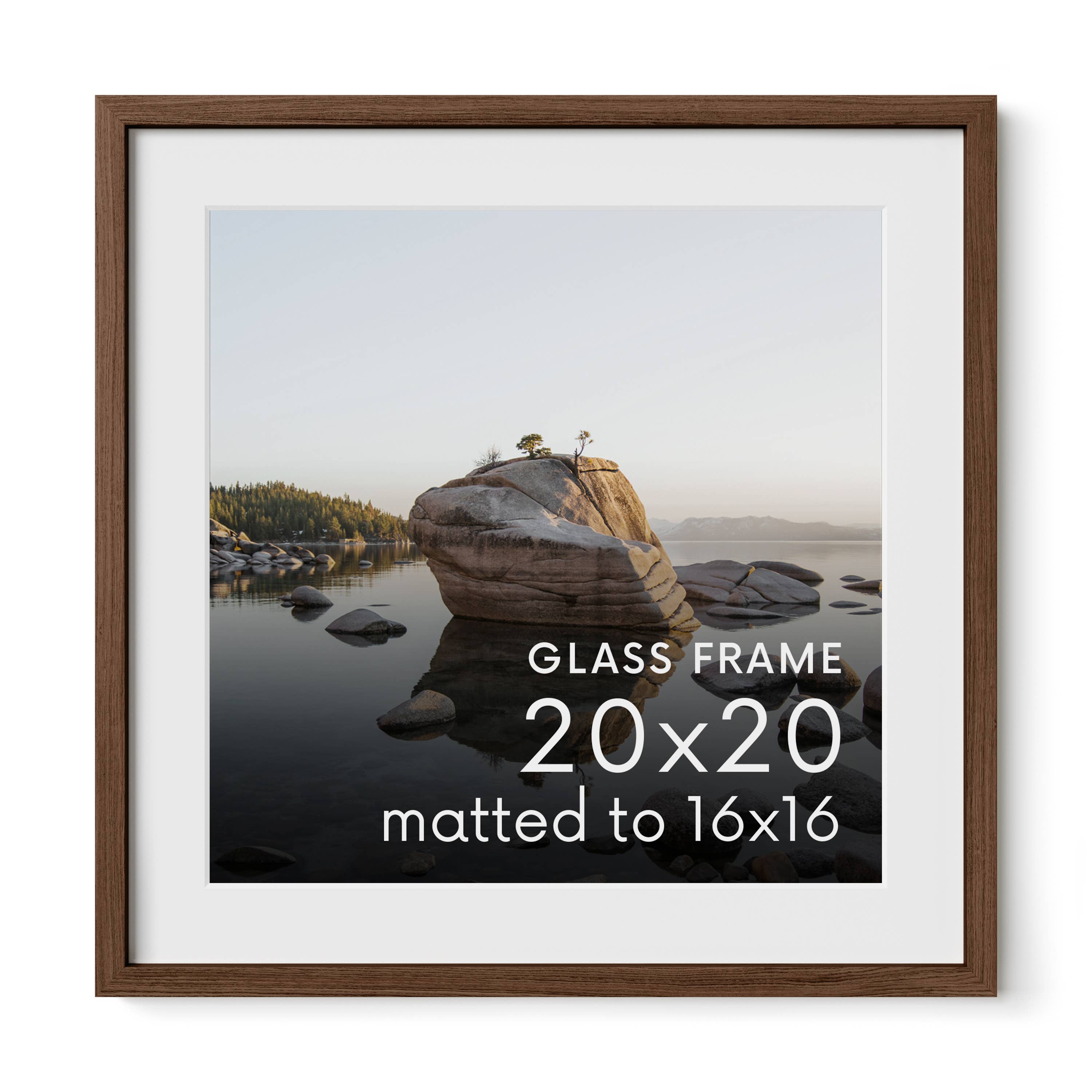 Haus and Hues - Wholesale Picture Frame - Walnut Oak Frame with Glass17