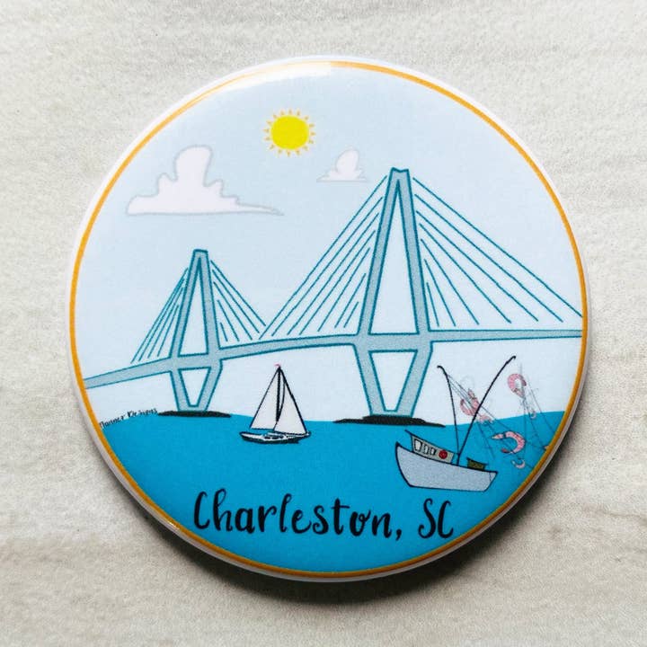 Charleston Harbor Aimant pour la vente par Nanner Designs