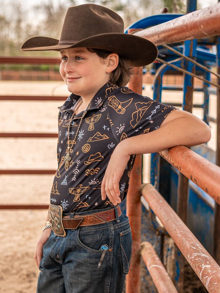 Desert Nights Polo - Youth for wholesale by Legends and Mavericks Apparel