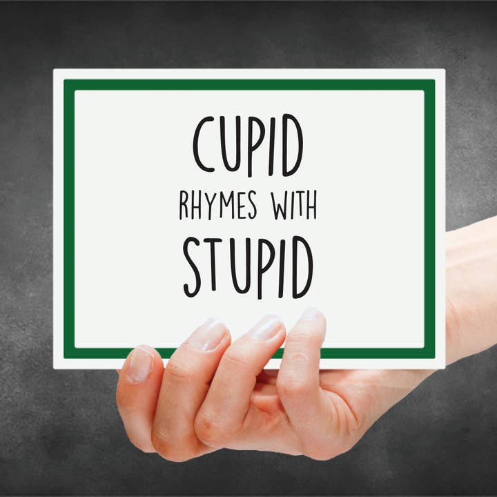 Carte Snarky - Saint-Valentin - Cupid Rhymes pour la vente par Snarky Megs