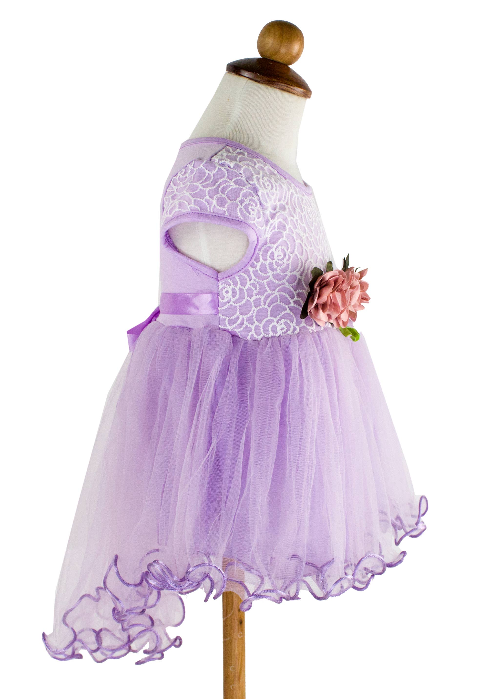 Fennco Styles - Wholesale Dress - Baby - Lace Tulle Baby Flower Girl Dress 9