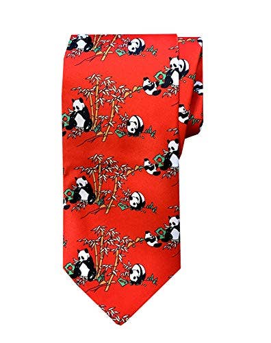 Mandala Crafts - Wholesale Necktie - Men's - Chinese Dragon Panda Novelty Tie Exotic Necktie Gift for Men