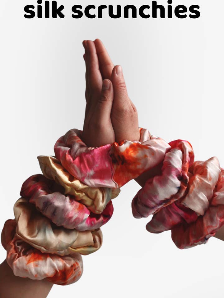 Silk Scrunchies for wholesale by StuyDYED
