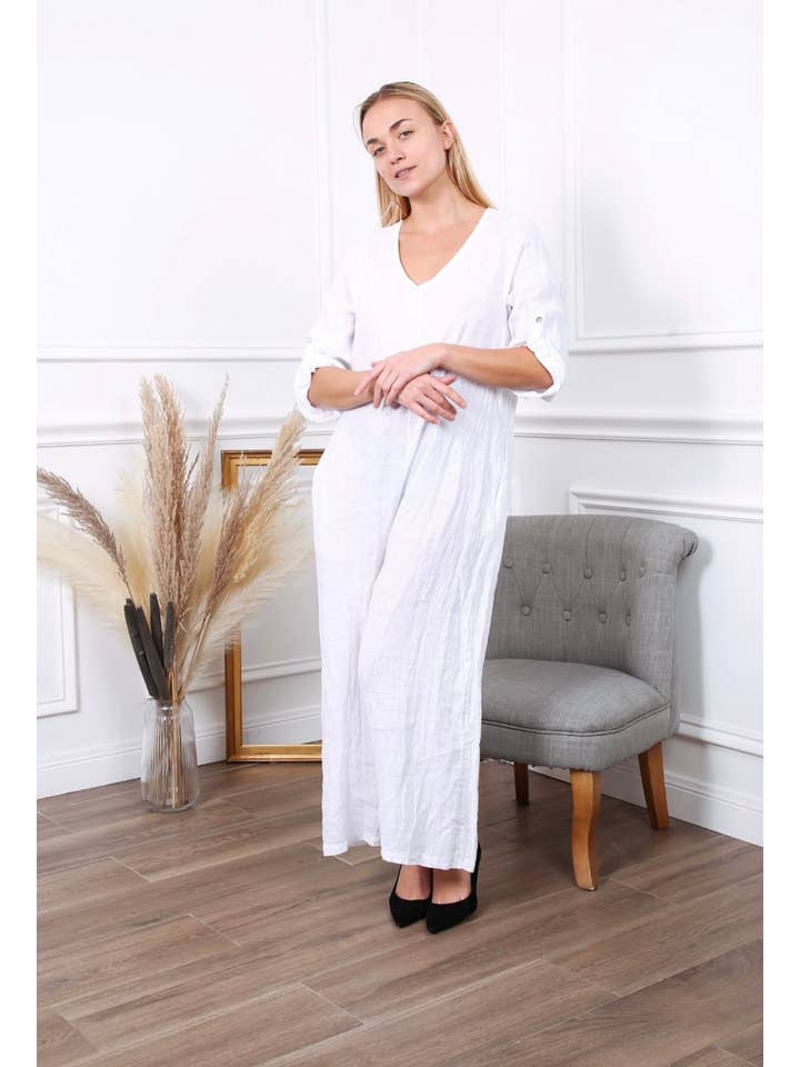 LÉA & LUC - Wholesale Jumpsuit - Women's - 100% linen combination REF.7150427