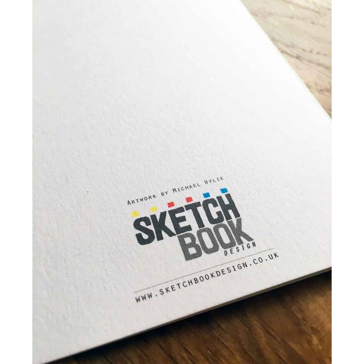 Sketchbook Design - Vente Carte de vœux classique - Carte de vœux avec illustration des monuments de Hastings1