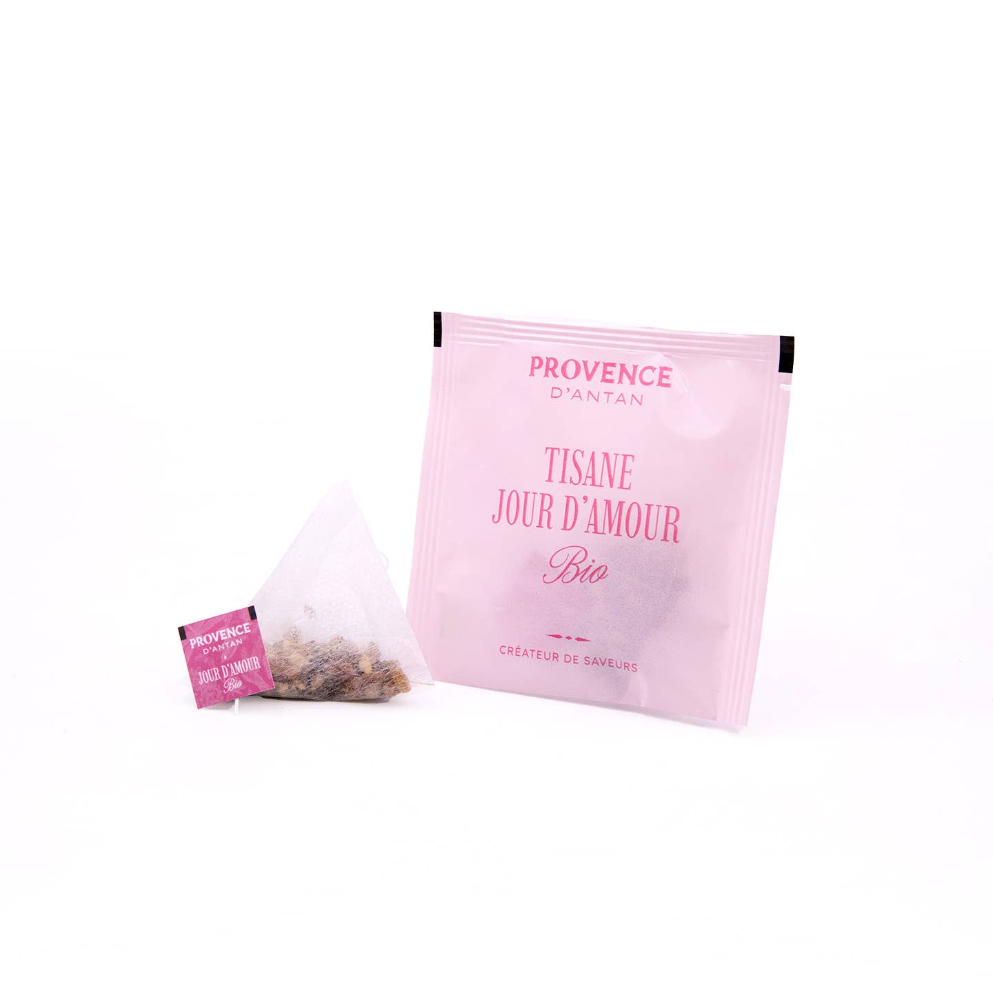 PROVENCE D'ANTAN - Wholesale Health/Detox Tea - Organic Love Day Herbal Tea* - Magnetic Box - 20 Sachets2