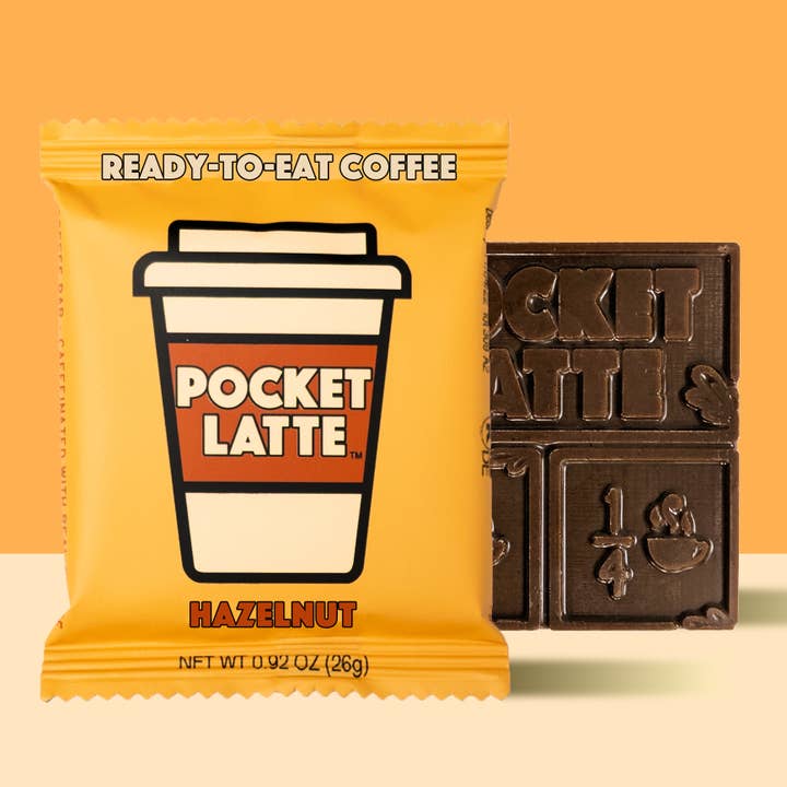 Hazelnut - Coffee Chocolate Bar for wholesale by Pocket's Chocolates (Formerly Pocket Latte)