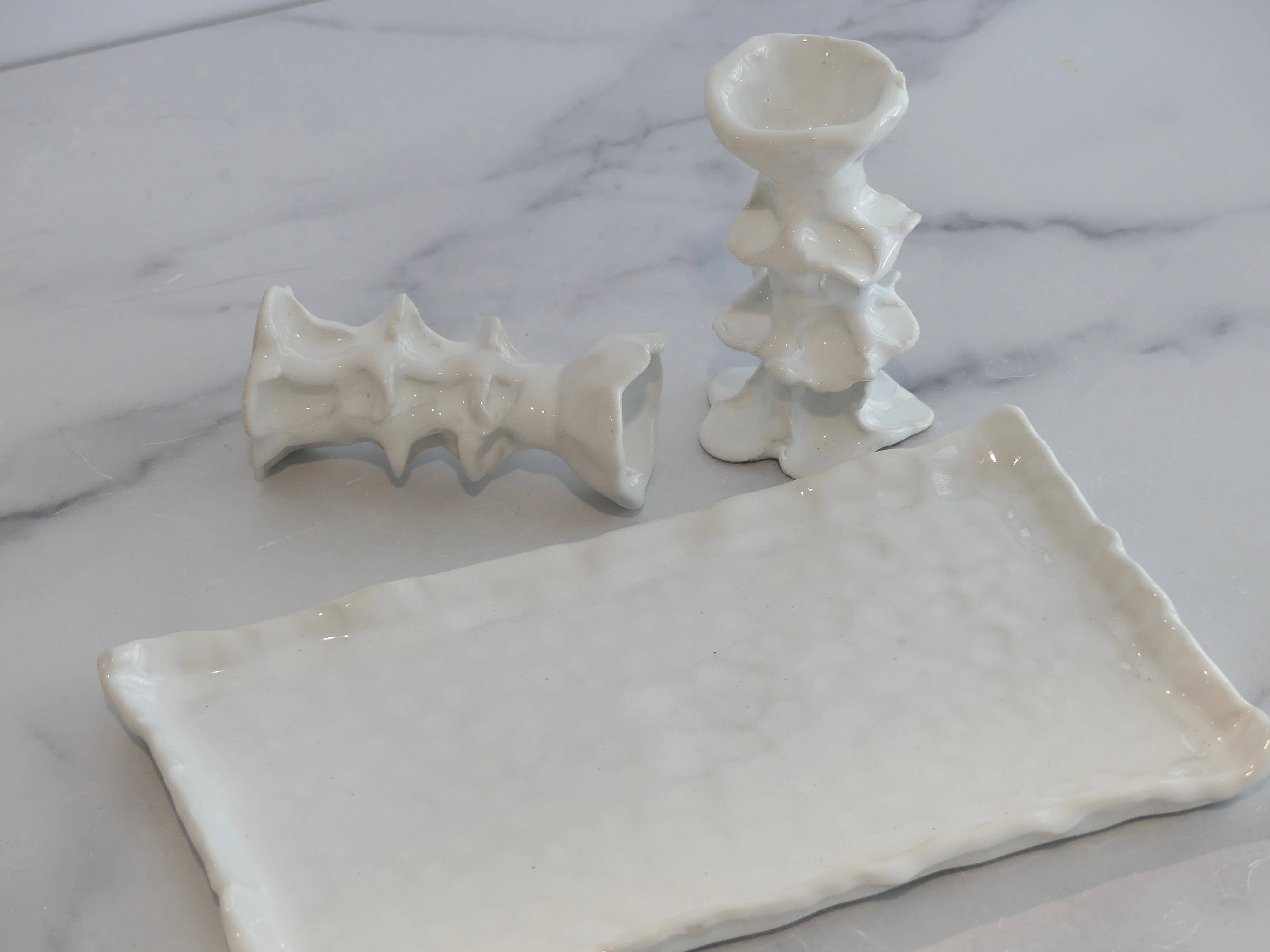 Design by Pouneh - Wholesale Candle holder - Organic Elegance Candlestick Set with Tray.2