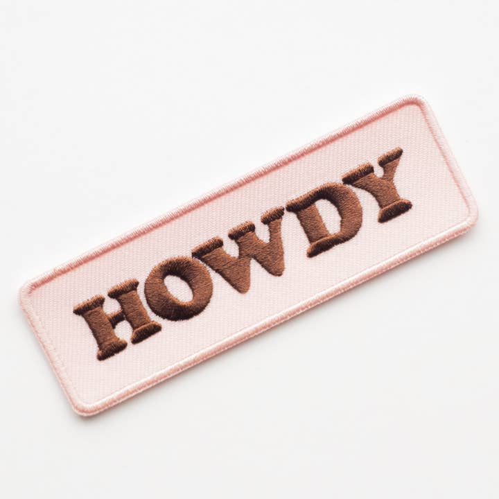 Écusson thermocollant brodé Howdy - Western Cowgirl pour la vente par Union Made