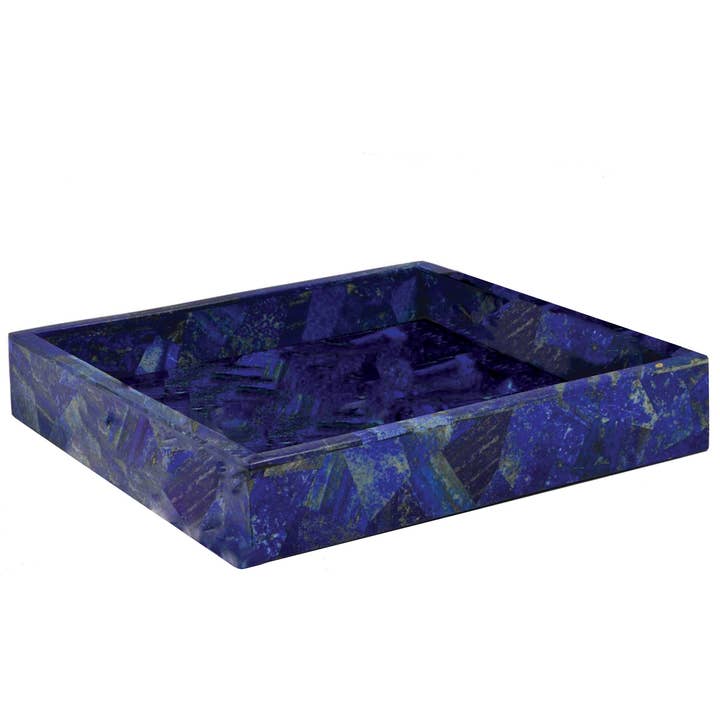 Lapis Lazuli Square Tray for wholesale by ETEREO New York