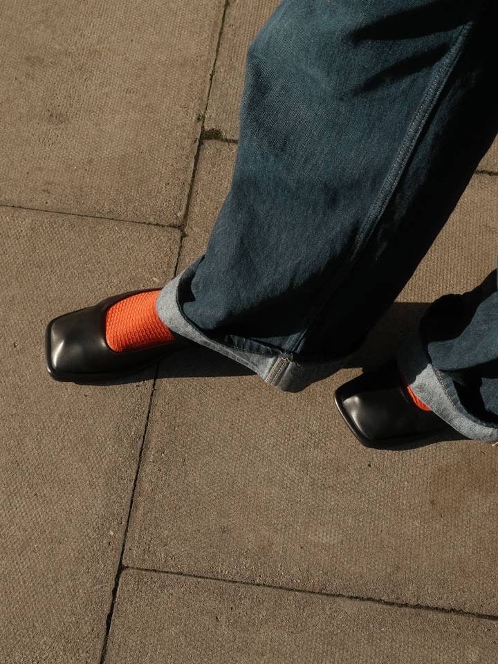 Donny's – wholesale Socks – Unisex – Summer Waffle Socks in Rust1