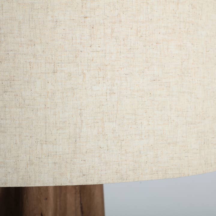 Kodu - Wholesale Floor Lamp - Mango wood lamp in brown with cream jute1