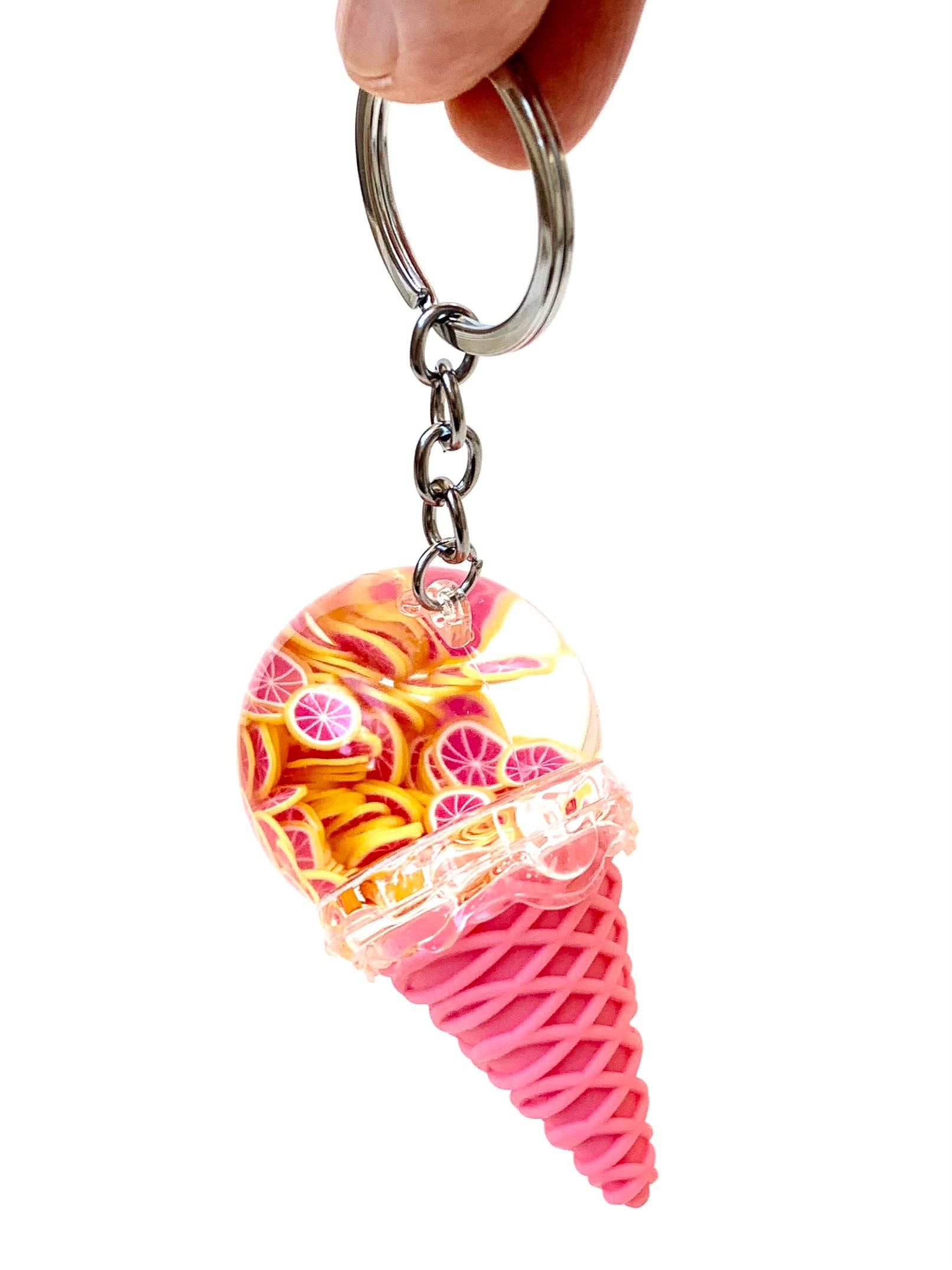 BCmini - Wholesale Keychain - Unisex - 12068 Fruit Ice Cream Floaty Key Charm3