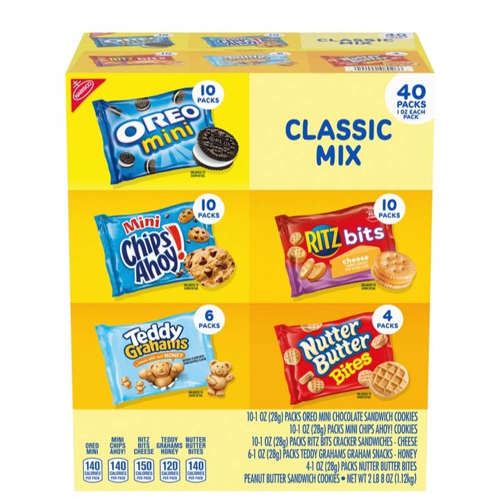 Majestic Wholesale - Wholesale Cookie - Nabisco Classic Mix Cookie & Cracker Variety Pack 40CT