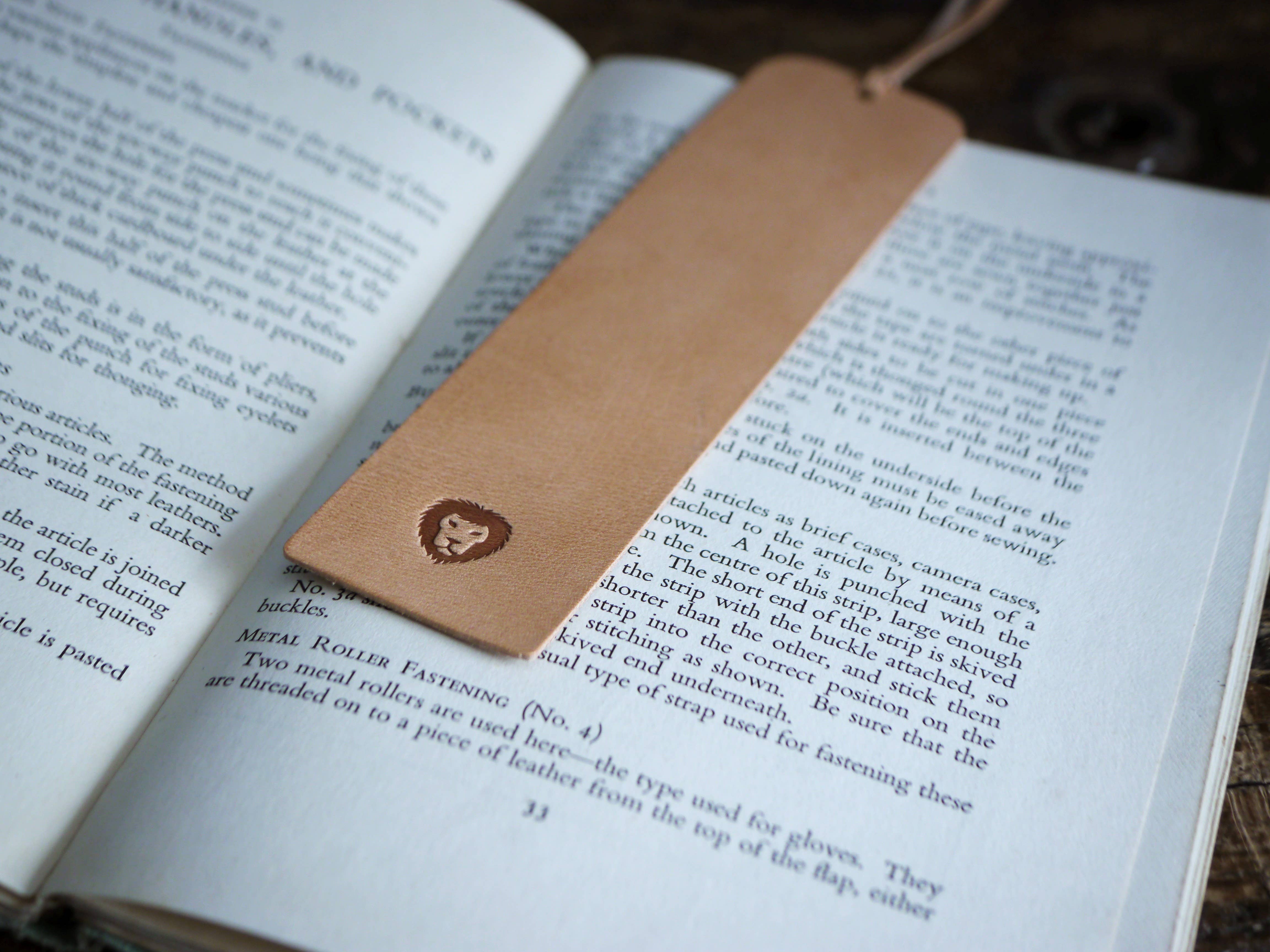 Kingsley Leather - Wholesale Bookmark - Natural Leather Bookmark1
