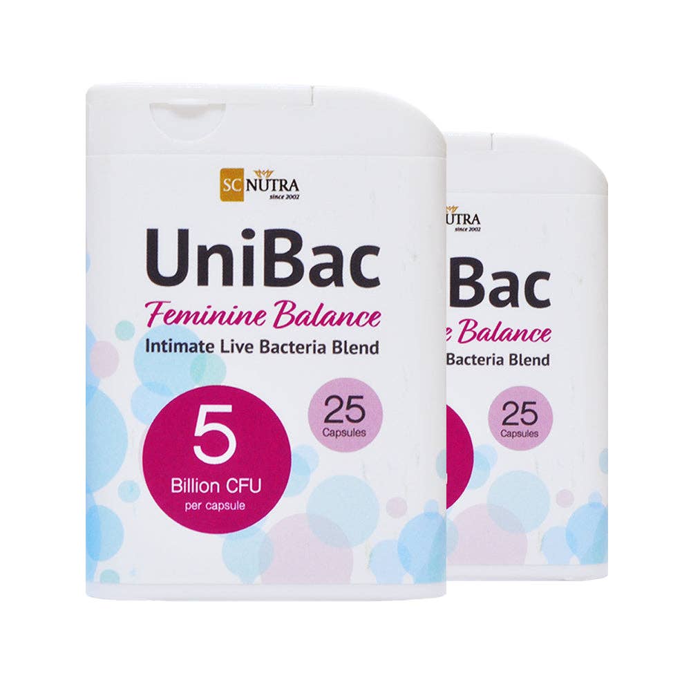 SC Nutra – Großhandel Nahrungsergänzungsmittel/Vitamin zum Einnehmen – UniBac Feminine Balance Intim Live Vereinheitlichte Bakterienmischung2