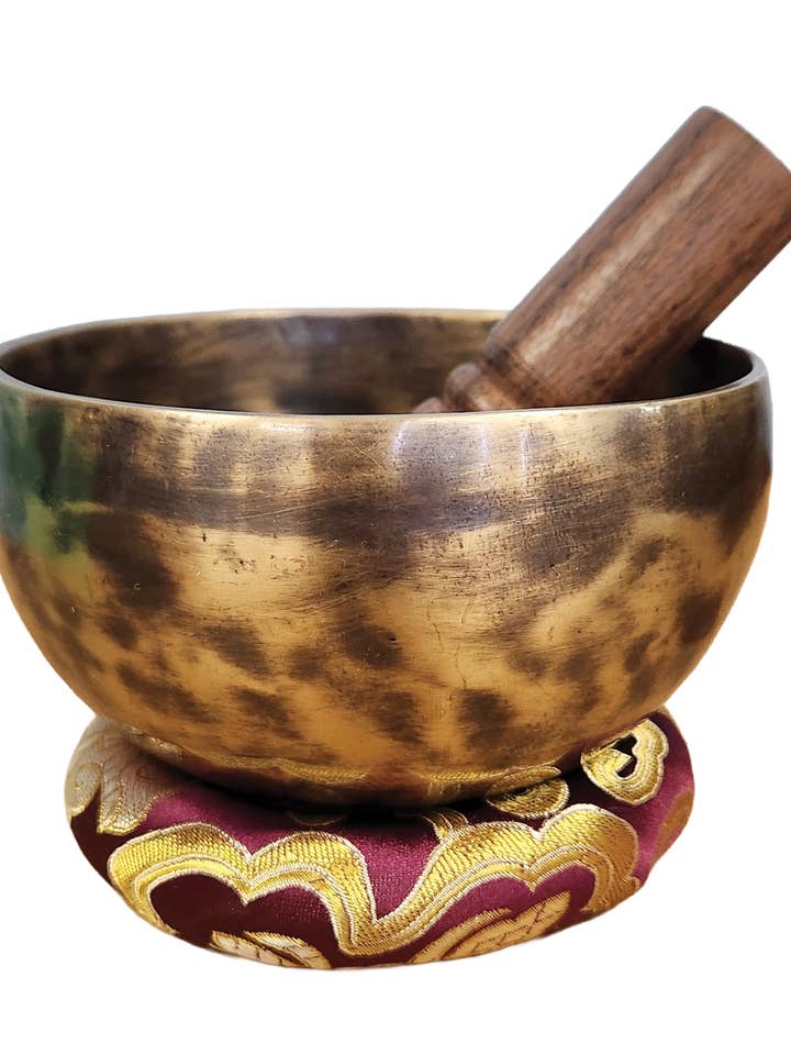 Small Hand Beaten Antique Finished Singing Bowl for wholesale by Yak & Yeti
