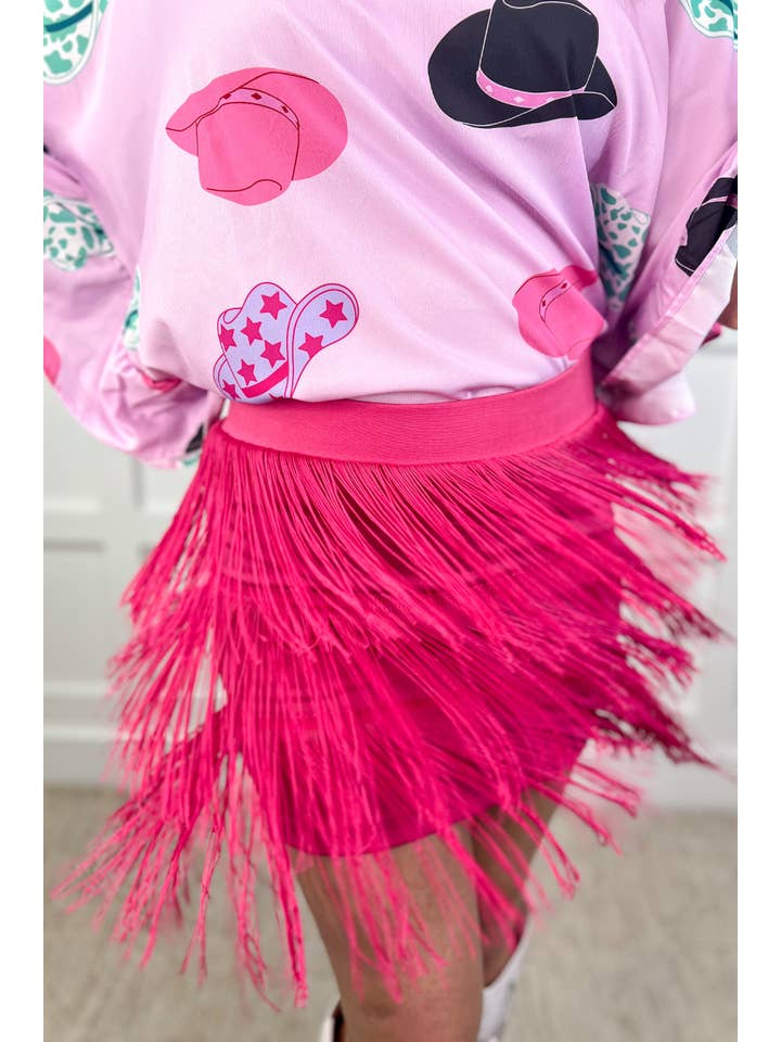 Pink Signature Moves Fringe Skort for wholesale on Faire12