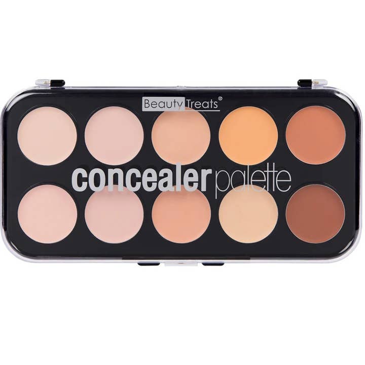 Majestic Wholesale - Wholesale Face Concealer - Beauty Treats Concealer Palette 10 Cream Shades to Contour