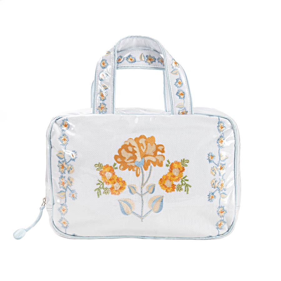 Lenora – Großhandel Schmink-/Kosmetiktasche – Peony Kosmetiktasche mit doppeltem Griff1