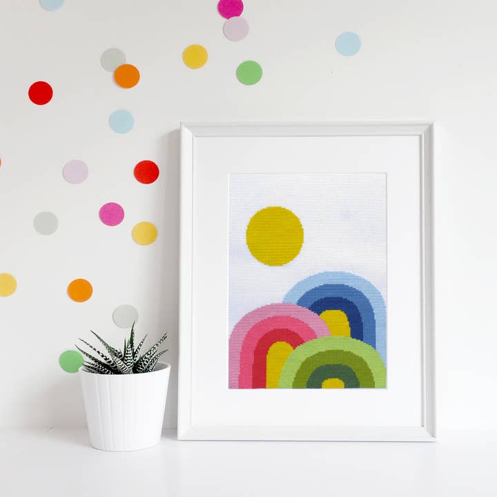 budgiegoods – Engroshandel Broderitilbehør – Rainbow Trifecta Korssting Kit