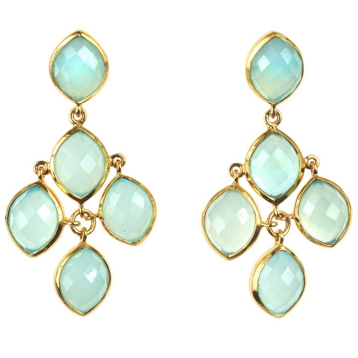 Katya Earring - (10 Gemstone Options) for wholesale by Sissy Yates Designs