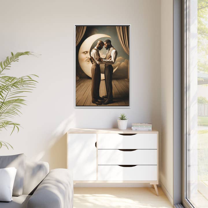 Walt & Pete - Wholesale Art Print - Missing Art Studies - Man In The Moon 00246