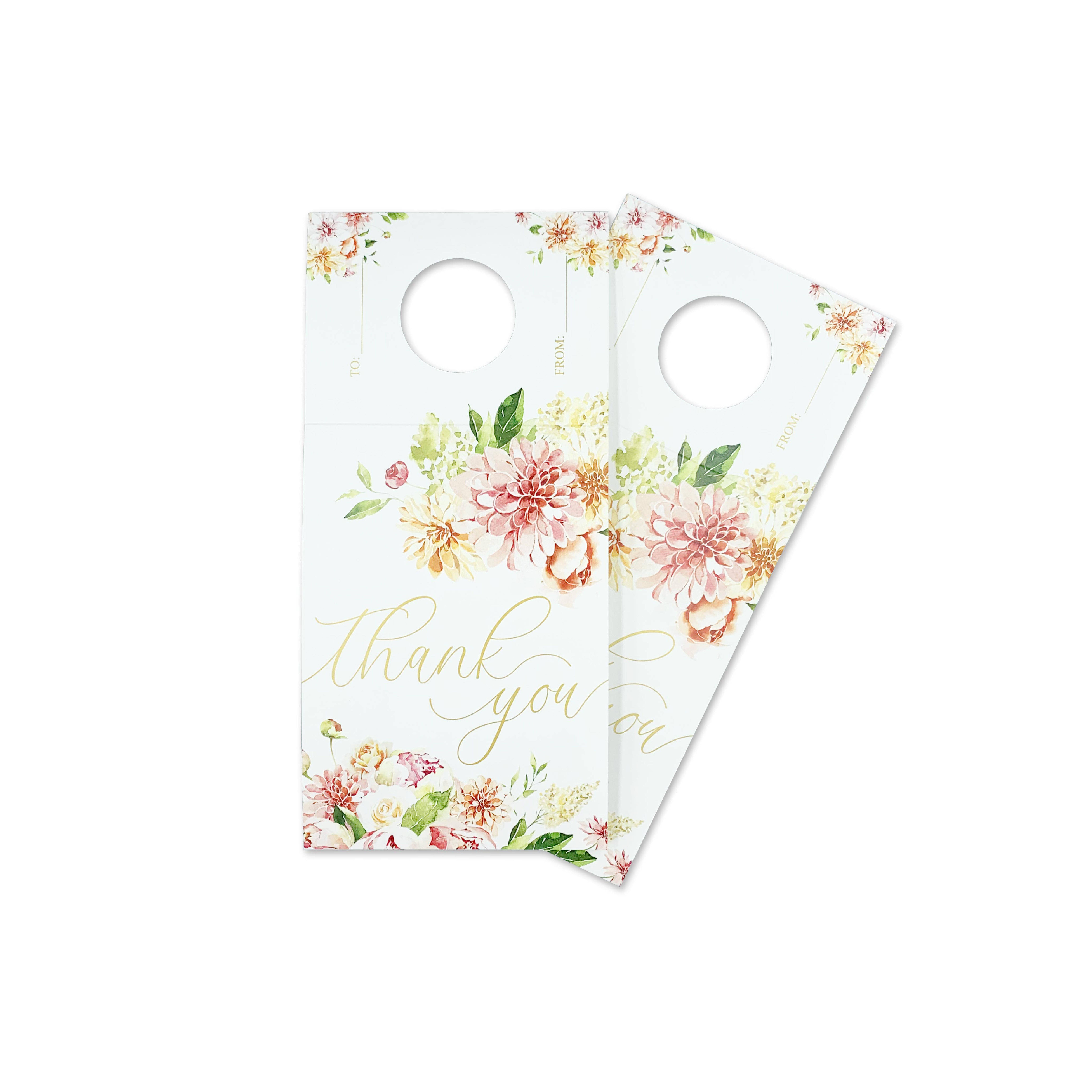 Black Bow Studio - Wholesale Gift tag - Thank You Wine Bottle Gift Tag Kit - Set of 22