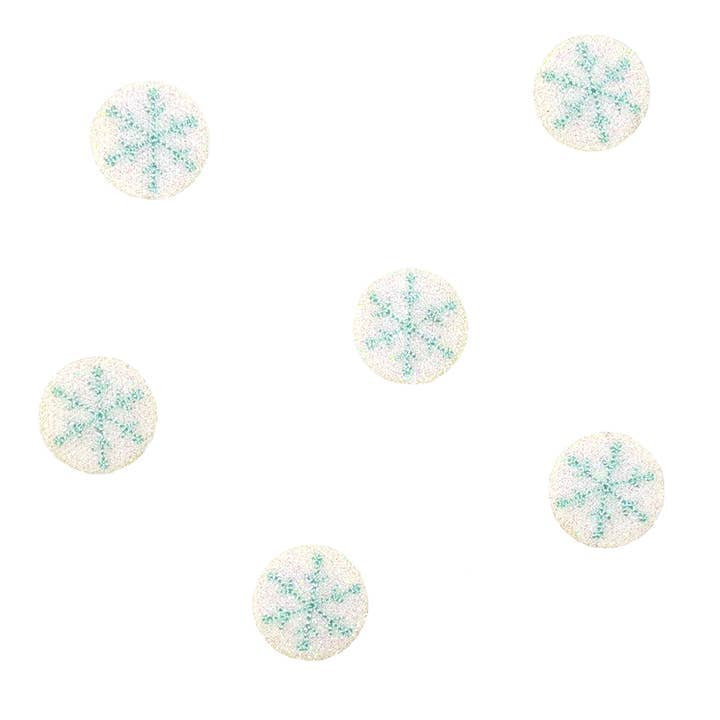 Jern på stof klistermærker — Sneflager for engroshandel hos Fabfabstickers