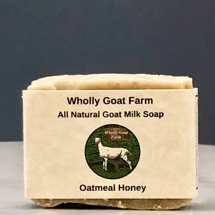 Goat Milk Soap - Oatmeal Honey for wholesale by Wholly Goat Farm