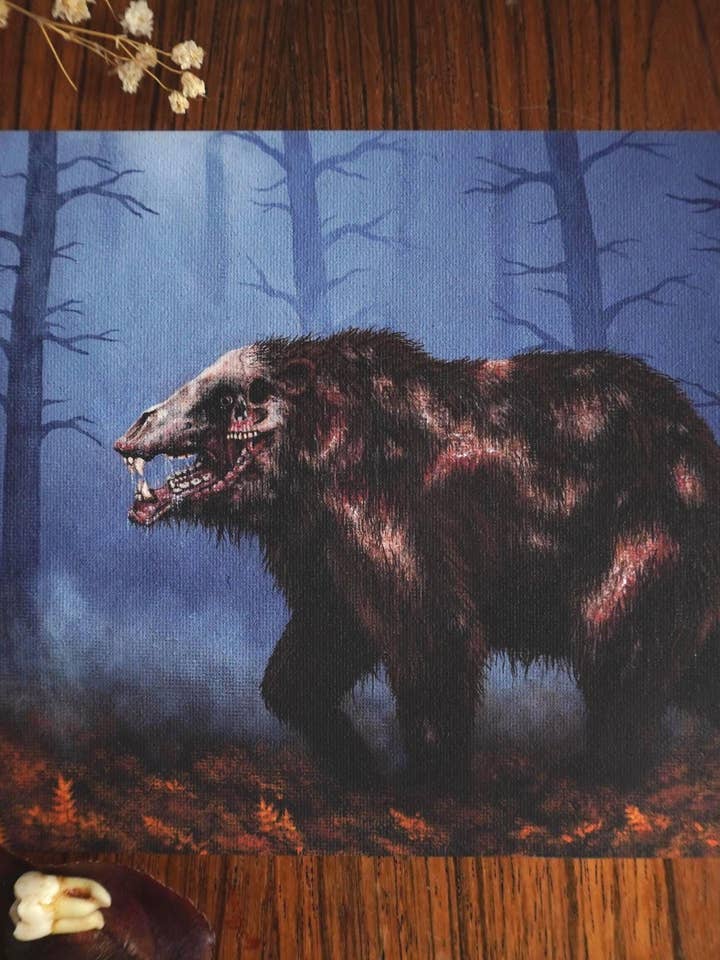 "Refracted" Mutant Bear Fine Art Print for wholesale by CDW Artistry