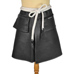 Soft Touch Läder Kort Förkläde för wholesale av L'Atelier Des Tanneries