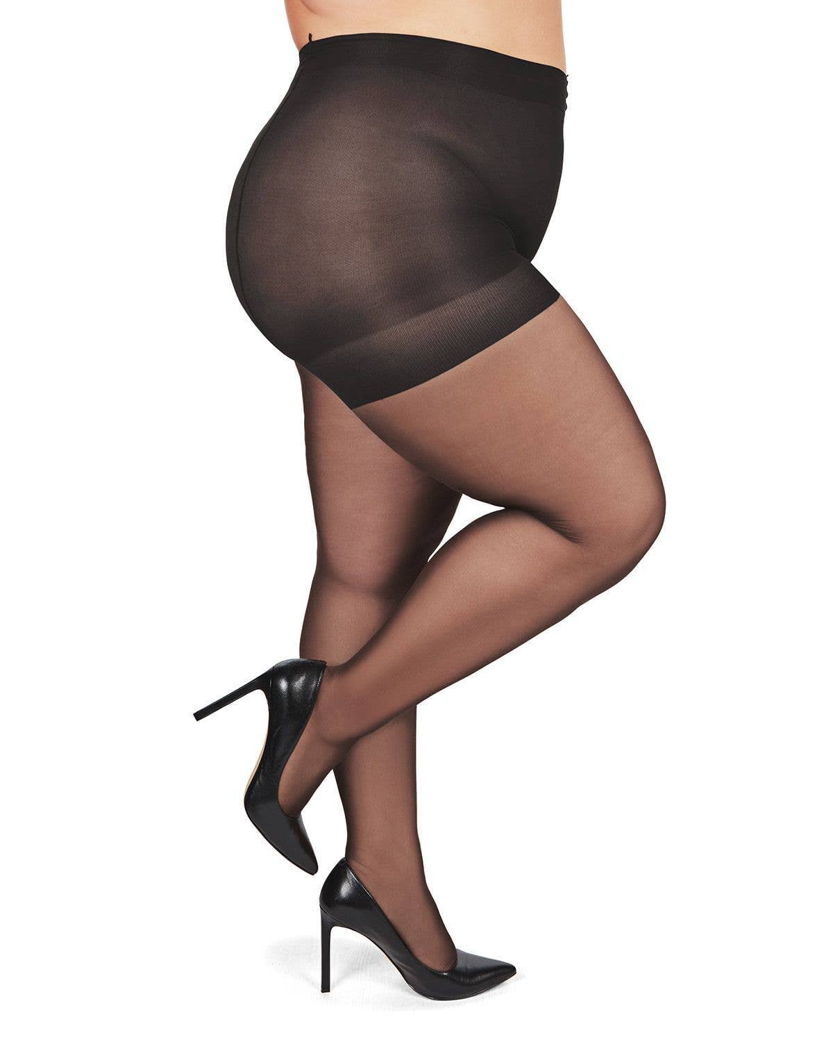 Infinity Classics International Inc. - Vente Collants fins – femme - MeMoi Collants grande taille avec contrôle transparent tout au long de la journée3