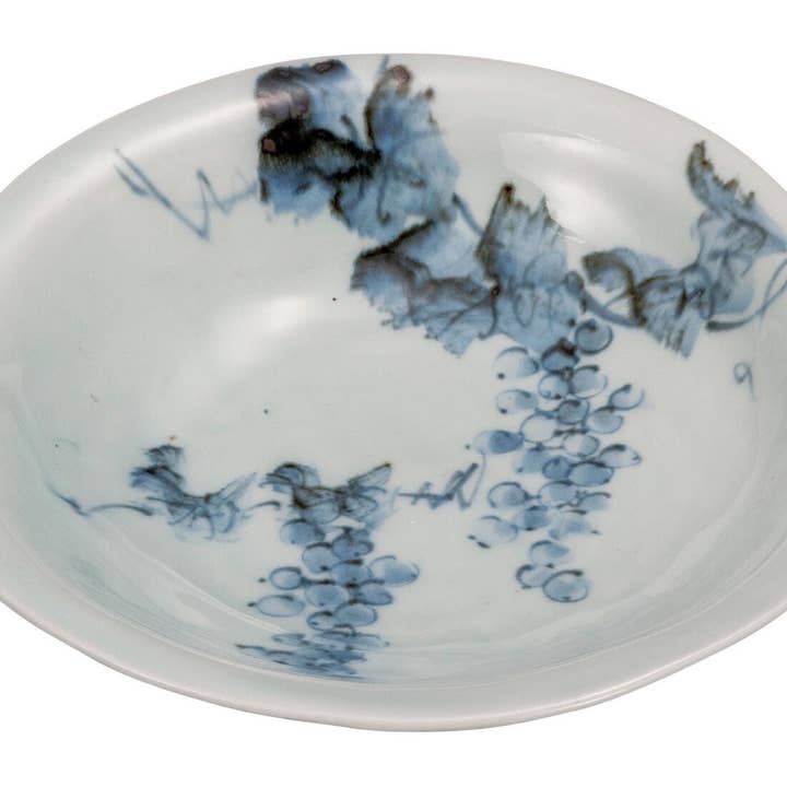 Cuenco de Uvas Japonés Hecho a Mano de Porcelana Kutani para venta al por mayor de TheKutaniAtelier