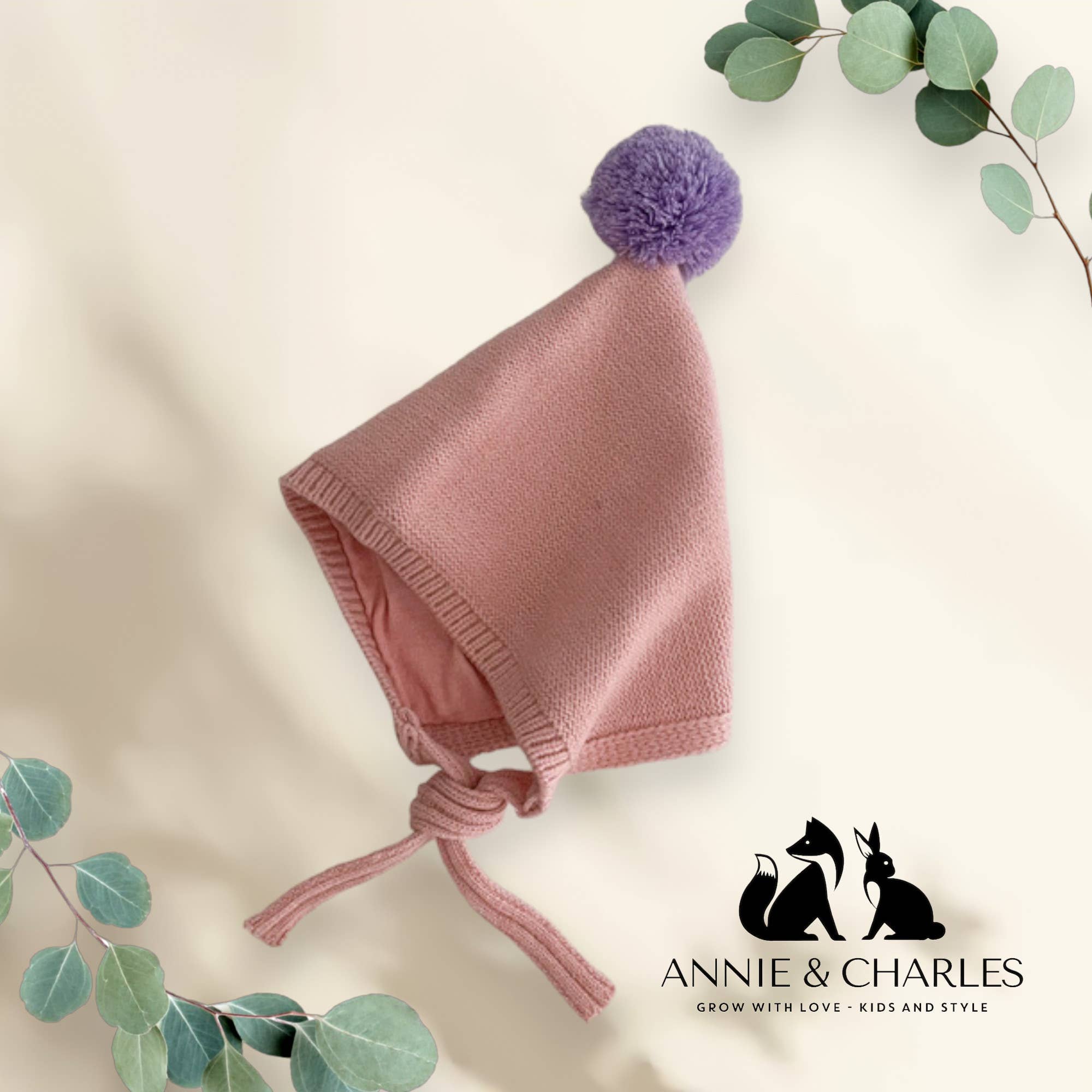Annie & Charles - Wholesale Newborn/Knit Hat - Baby - Annie & Charles® baby POM hat5