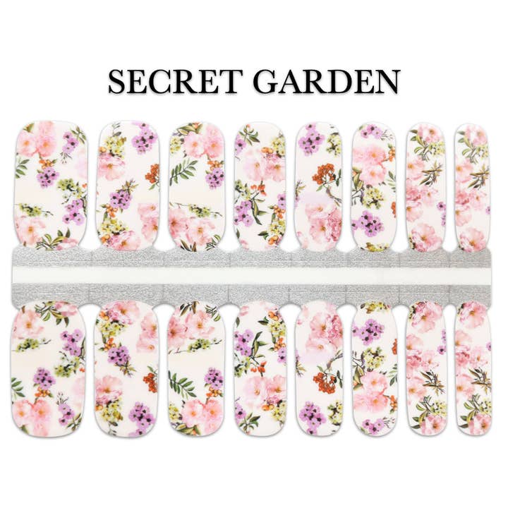 Nail Wrap - Secret Garden for wholesale by Salted Avenue