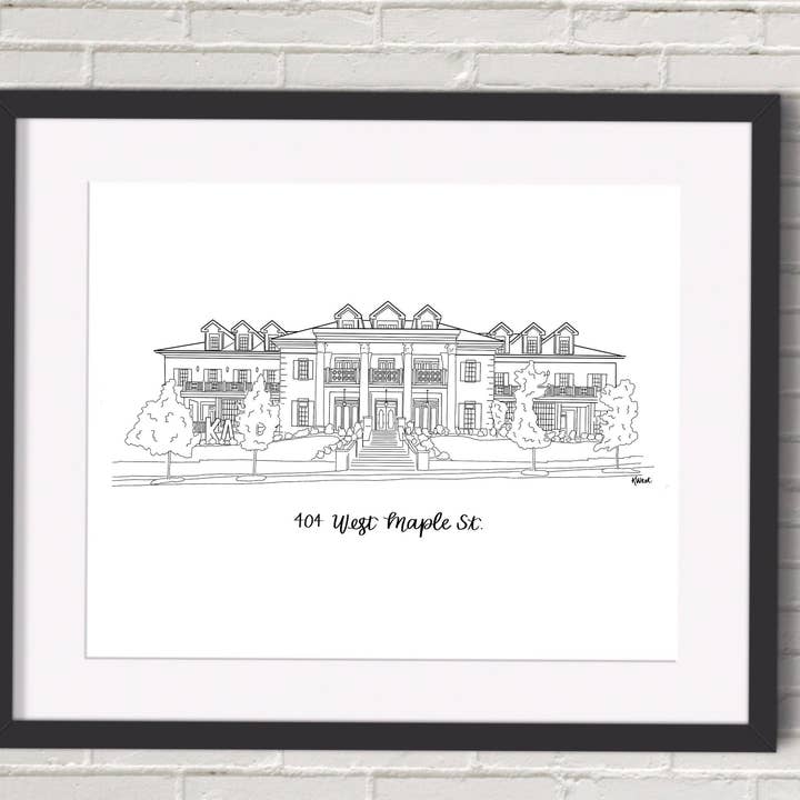 Maison de sororité Kappa Delta, Fayetteville, Arkansas pour la vente par Art and Soul