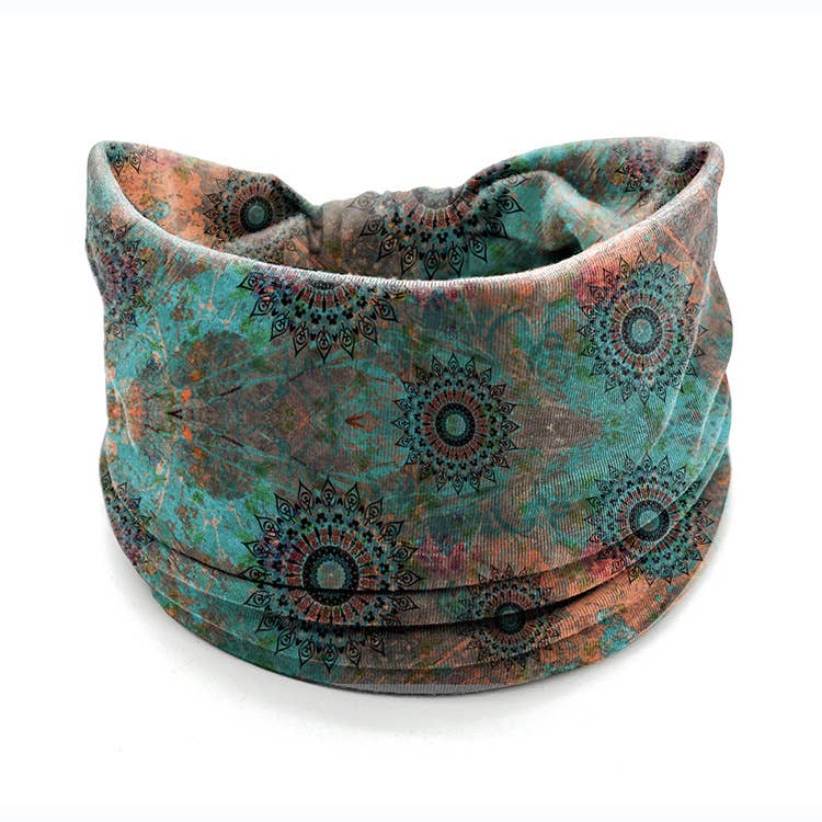 Tourtiwi - Wholesale Fashion Headband - Women's - Bohemian Mandala Print Sports Headband0