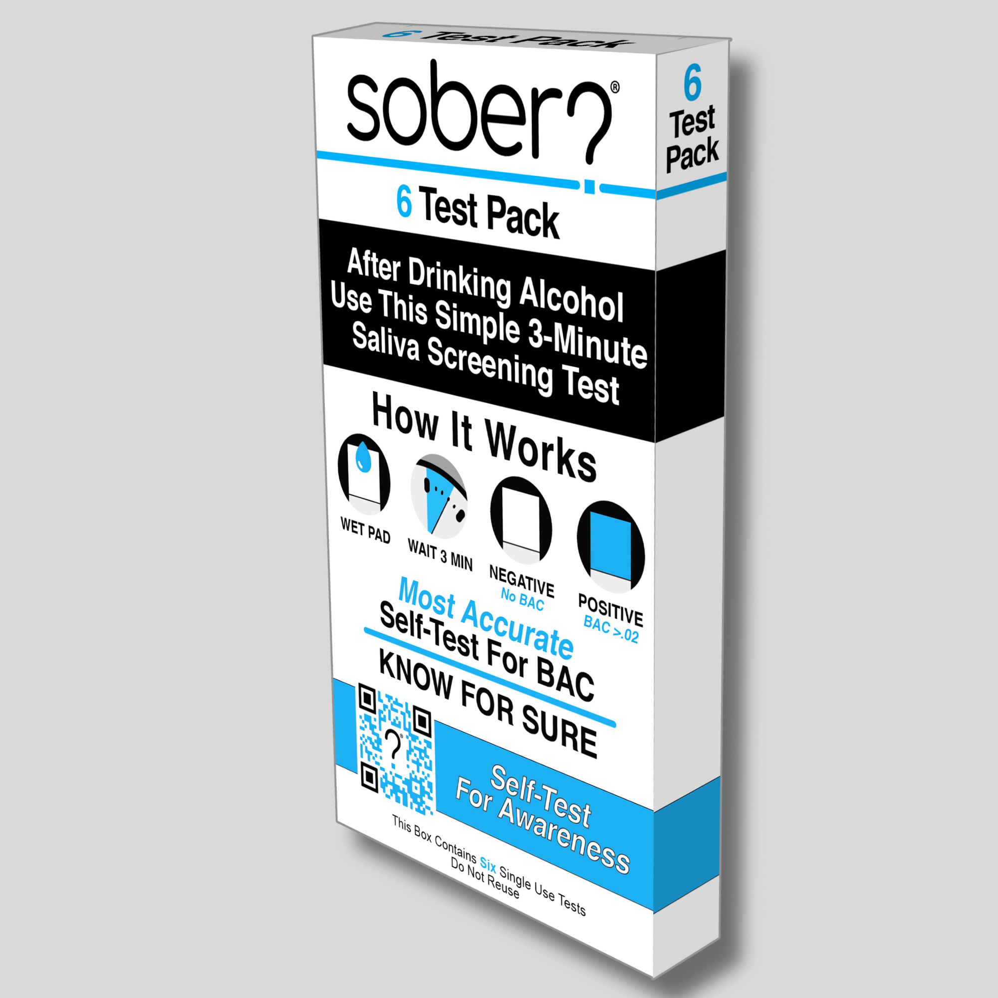 Sober Self-Test - Venta al por mayor Estantes de exposición de minoristas - Belleza y bienestar - Prueba de Sobriedad - Tiras de Prueba de Alcohol | Sober SD 69