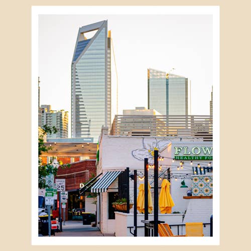 Charlotte to Paris - Wholesale Art Print - Charlotte, NC Art Print (11x14): Summer Morning, South End