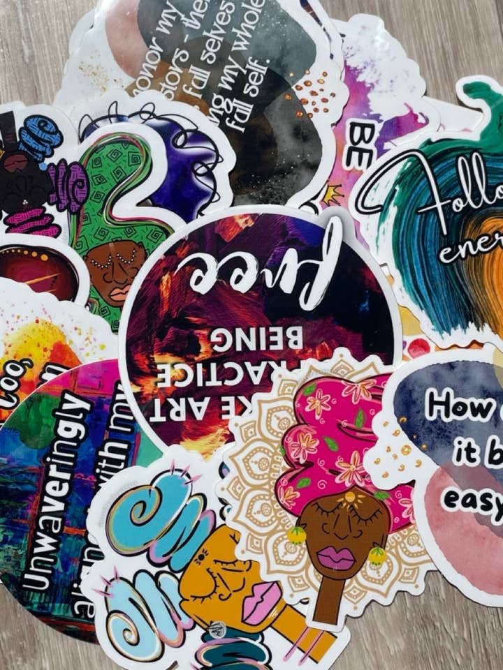 Artful Sticker Collection Set for wholesale by Sacred Paintbrush Arts