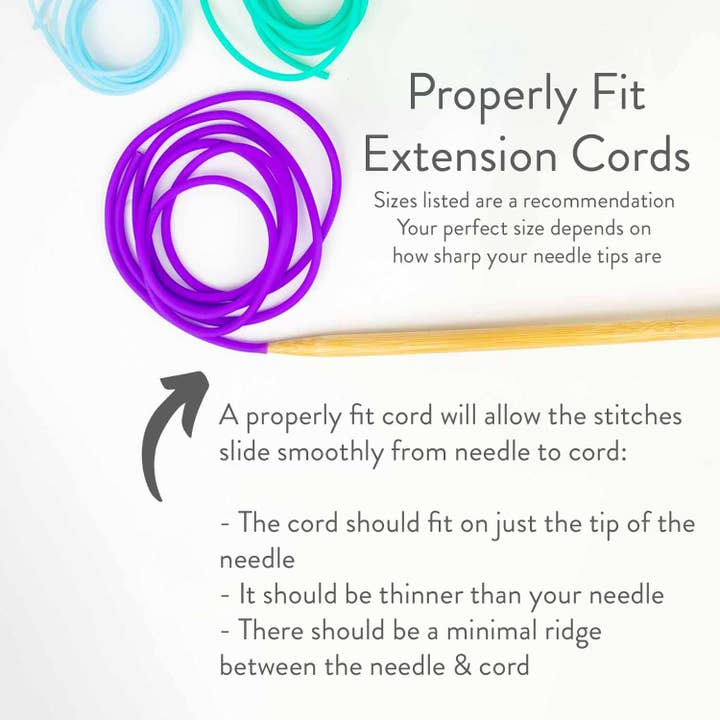Twice Sheared Sheep - Wholesale Knitting/Crochet Supplies - Knit Extension Cords - Stitch Holder Cords